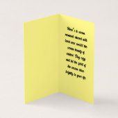 愛らしい雪だるまクリスマスカード (内部)