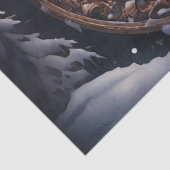 愛らしい雪だるまファミリーインウィンターワンダーランドデコ 薄葉紙 (詳細)