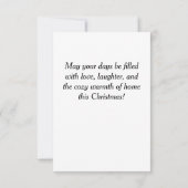 愛らしい雪だるま 招待状 (裏面)