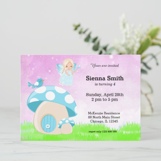 愛らしい青い妖精 招待状 (スタンド正面)