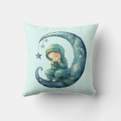 愛らしい青い枕のベビーコーナー クッション (裏面)