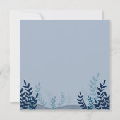 愛らしい青い海のクジラサメの名前 招待状 (裏面)