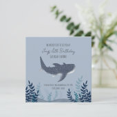 愛らしい青い海のクジラザメの名前 招待状 (スタンド正面)