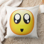 愛らしい顔文字 クッション (ブランケット)