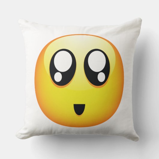 愛らしい顔文字 クッション (正面)