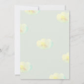 愛らしい飛んでいるキツネ誕生日パーティーの招待 招待状 (裏面)