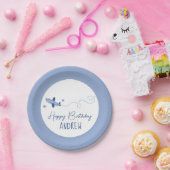 愛らしい飛行機どのようにタイムフライ最初の誕生日 ペーパープレート (パーティー)