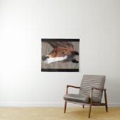 愛らしい馬の顔 タペストリー (インサイチュ(横))