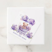 愛らしい馬車テディベア女の子ベビーシャワー フェイバータグ (インサイチュ)