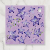 愛らしい馬車テディベア女の子ベビーシャワー フェイバータグ (裏面)