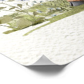 愛らしい高地の牛の赤ちゃんシャワー歓迎サイン ポスター (角)