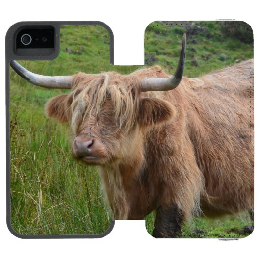 愛らしい高地牛 INCIPIO iPhoneウォレットケース (フォリオ Open)