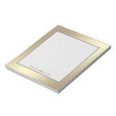 愛らしい高級金ゴールドモダンパーソナライズされた ノートパッド (回転)