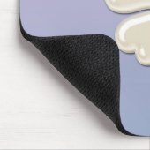 愛らしい魅力的シックな真珠のラッキーシャムロック マウスパッド (コーナー)