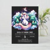 愛らしい魅惑の馬の誕生日 招待状 (スタンド正面)