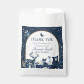 愛らしい魔法ウッドランドナイト動物の赤ちゃんシャワー フェイバーバッグ (正面)