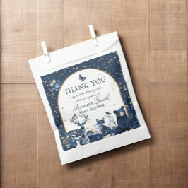 愛らしい魔法ウッドランドナイト動物の赤ちゃんシャワー フェイバーバッグ