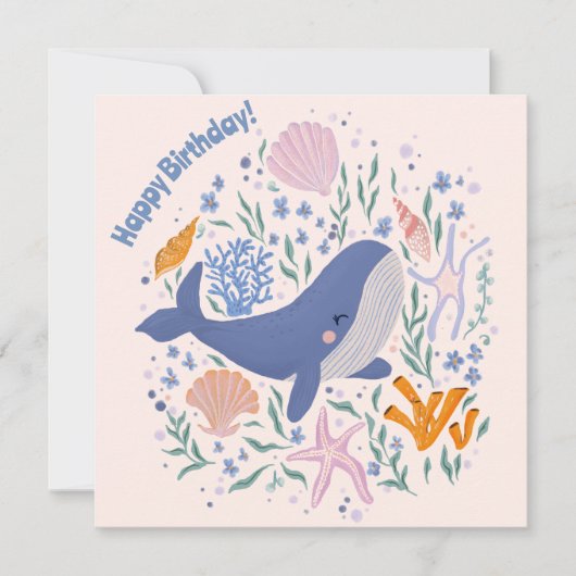 愛らしい鯨と海の生活 (正面)