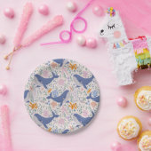 愛らしい鯨と海の生活 ペーパープレート (パーティー)