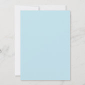 愛らしい鳥がベビーシャワーの招待状を運ぶ 招待状 (裏面)