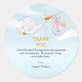愛らしい鳥運の女の子の赤ちゃんシャワーギフト ラウンドシール