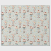 愛らしい鹿のラッピング紙 ラッピングペーパー (フラット)