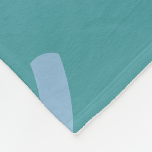 愛らしい黄色いフクロウの青いパターンフリースブランケット フリースブランケット (角)