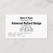 愛らしい黄色のアヒル写真 名刺 (裏面)