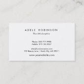 ©愛らしい黒いトイプードルパピー 名刺 (裏面)