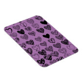 愛らしい黒ハート落書きスケッチ磁石 マグネット (右側)