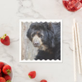愛らしい黒熊 スタンダードカクテルナプキン (インサイチュ)