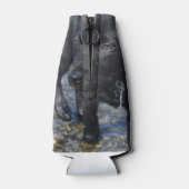 愛らしい黒犬 ボトルクーラー (裏面)