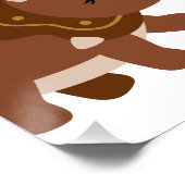 愛らしい1歳の誕生日ボホ恐竜 ポスター (コーナー)