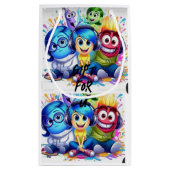 愛らしい3人の友人アニメーションマンガ抱き枕 スモールペーパーバッグ (裏面)