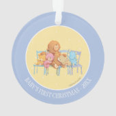 愛らしい5つおよびカラフルは椅子に関係します オーナメント (裏面)