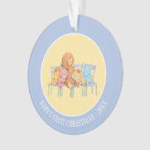 愛らしい5つおよびカラフルは椅子に関係します オーナメント (正面)