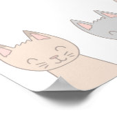 愛らしい6匹の猫 ポスター (角)