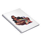 愛らしい かわいい エレガントな人魚 ノートブック (右側)