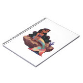 愛らしい かわいい エレガントな人魚 ノートブック (左側)