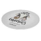 愛らしい かわいい ノーム 黒 バッファロー プリント カッティングボード (角)