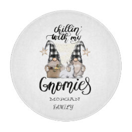 愛らしい かわいい ノーム 黒 バッファロー プリント カッティングボード