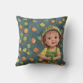 愛らしい，かわいい，ベビー，子供，幸せ クッション (裏面)