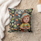 愛らしい，かわいい，ベビー，子供，幸せ クッション (ブランケット)