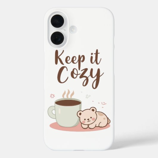 愛らしい「ぬくぬく」ウィンターグラフィック Case-Mate iPhoneケース (裏面)