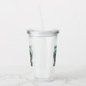 愛らしい"セイクリル"ホエールファミリーポートレート アクリルタンブラー (左)