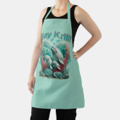 愛らしい"セイクリル"ホエールファミリーポートレート エプロン (インサイチュ)