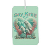 愛らしい"セイクリル"ホエールファミリーポートレート カーエアーフレッシュナー