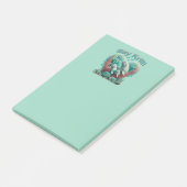 愛らしい"セイクリル"ホエールファミリーポートレート ポストイット (アングル)