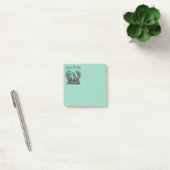 愛らしい"セイクリル"ホエールファミリーポートレート ポストイット (オフィス)