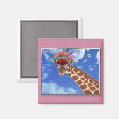 愛らしい「ミッシー・キリン」 マグネット (正面/裏面)